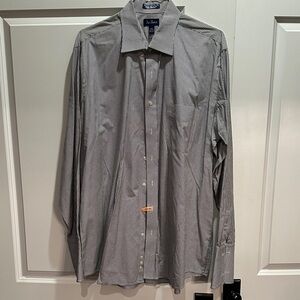 Paul Frerick Men's , French Cuff Black and White Checkered Shirt